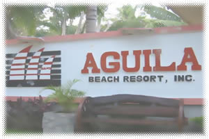 Aguila Beach Resort - Beach Resort Signage View
