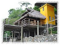 balai resort  front cottages view