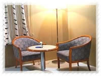 blue sapphire hotel chair