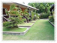 Leonor Beach Resort green garden